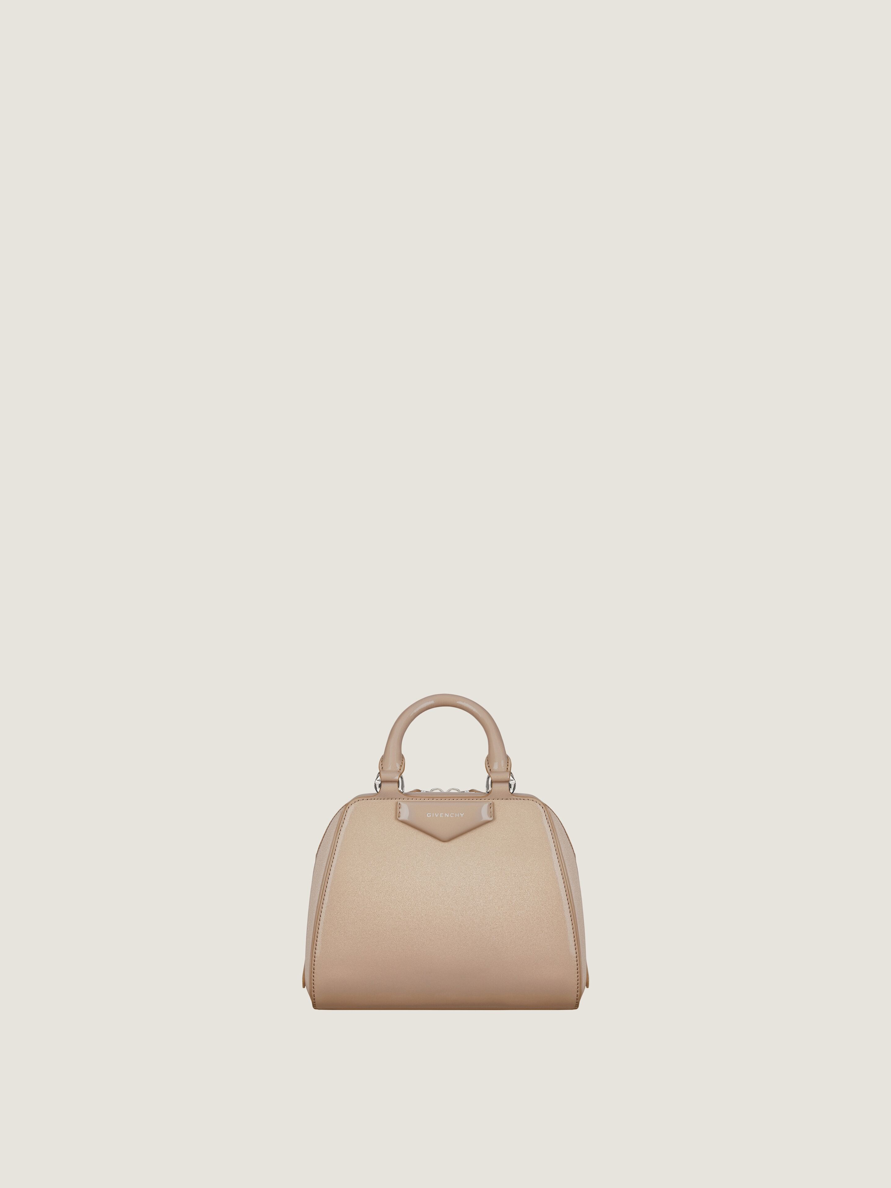 Nano Antigona Cube bag in pearly leather